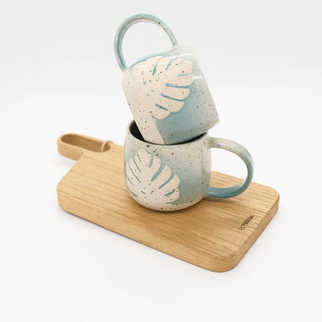 Hrnek - M - Monstera | ručně vyráběná designová keramika | VKUSE