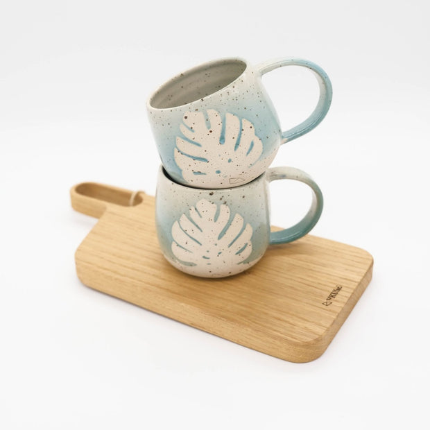 Hrnek - M - Monstera | ručně vyráběná designová keramika | VKUSE