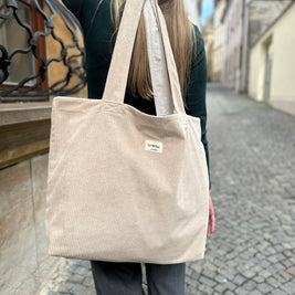 Manšestrová taška – Soft Cream | ručně vyráběná designová keramika | VKUSE