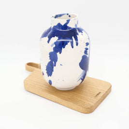 Váza Calla - Kobaltová - 17 cm | ručně vyráběná designová keramika | VKUSE