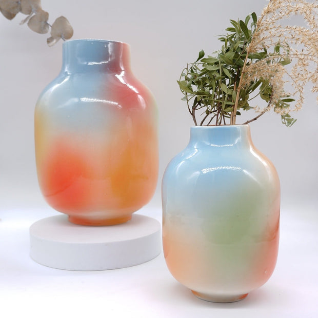 Váza Calla - Letní Duha | ručně vyráběná designová keramika | VKUSE